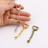 26mm Love Buckle Plus Four-section Chain Lobster Key Dy Handmade Bag Plush Doll Toy Key