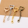 26mm Love Buckle Plus Four-section Chain Lobster Key Dy Handmade Bag Plush Doll Toy Key