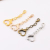 26mm Love Buckle Plus Four-section Chain Lobster Key Dy Handmade Bag Plush Doll Toy Key