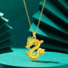 2024 New Year of the Dragon Necklace Flying in the Sky Pendant Non-fading Zodiac Same