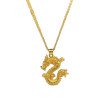 2024 New Year of the Dragon Necklace Flying in the Sky Pendant Non-fading Zodiac Same