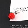 Creative Simulation Resin Strawberry Mangosteen Mango Pendant Keychain Bag Headphone Box