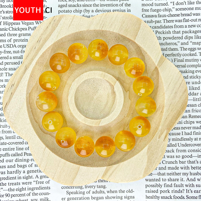 12mm14mm Crystal Beaded Bracelet Diy Jewelry Rose Quartz Chalcedony Pearl Agate Natural