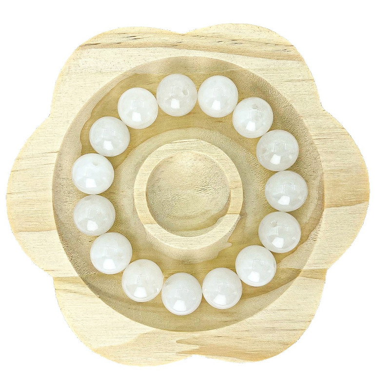 12mm14mm Crystal Beaded Bracelet Diy Jewelry Rose Quartz Chalcedony Pearl Agate Natural