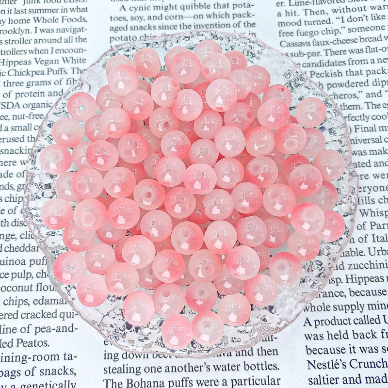 8mm10mm Weighing Glass Beads Loose Handmade Diy Hand String Jewelry Material