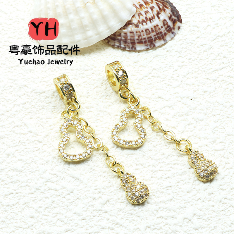 Strong Color Retention 14k Gold Powder Family Crystal Bracelet Handmade with Torus Spacer
