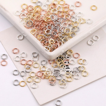 3-10mm 14k Gold-filled Color-preserving Copper Ring Single Diy Handmade Connection Closed