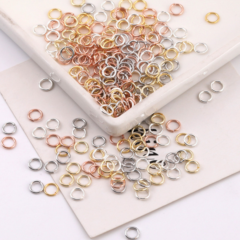 3-10mm 14k Gold-filled Color-preserving Copper Ring Single Diy Handmade Connection Closed