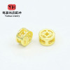 14k Gold-filled Color-protected Hollow Copper Coin Spacer Beads Diy Jewelry Accessories