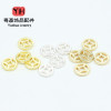 14k Gold-filled Color-protected Hollow Copper Coin Spacer Beads Diy Jewelry Accessories