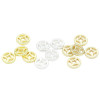 14k Gold-filled Color-protected Hollow Copper Coin Spacer Beads Diy Jewelry Accessories