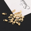 14k Gold-filled Color-protected Long Lobster Clasp Fishtail Buckle Diy Connection