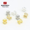 14k Gold-filled Color-preserving Hollow Small Waist Flower Holder Separated by Beads Hat