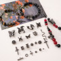 Alloy Bead Ring Rose Butterfly Spacer Accessories Handmade Diy Bracelet Mobile Phone