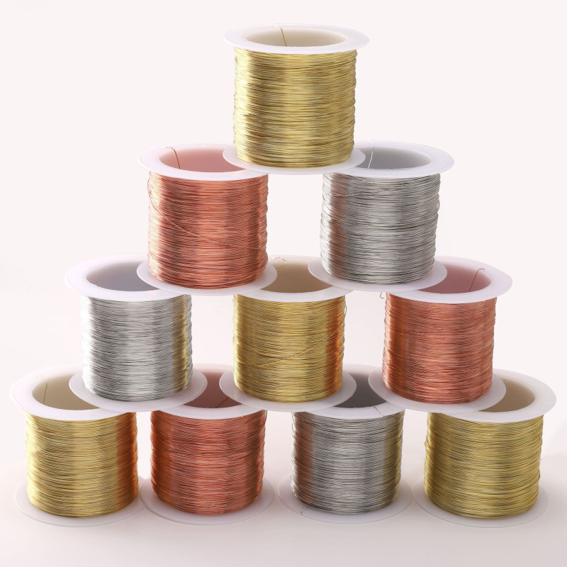Large Roll of Color-preserving Copper Wire Diy Bead Lead Handicrafts Winding Jewelry
