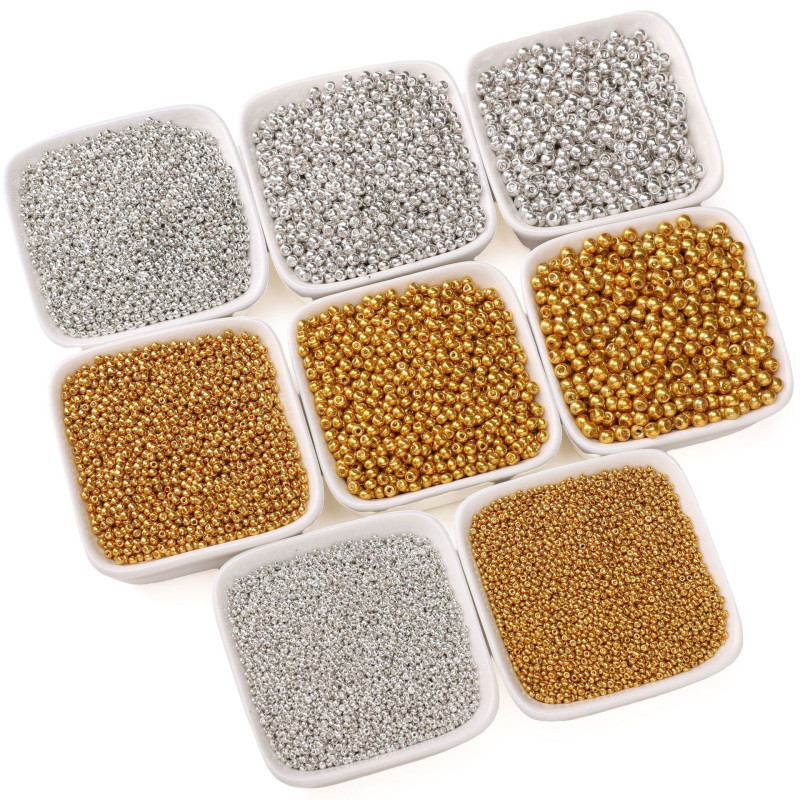 1.5-4mm High Quality Color-preserving Glass Rice Beads Diy Handmade Beading Accessories