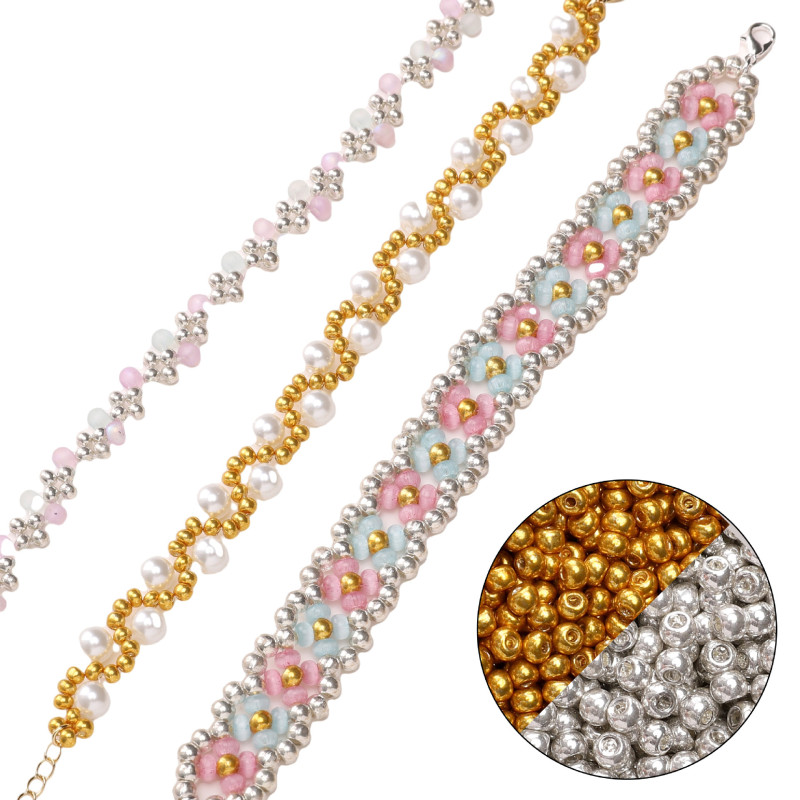 1.5-4mm High Quality Color-preserving Glass Rice Beads Diy Handmade Beading Accessories