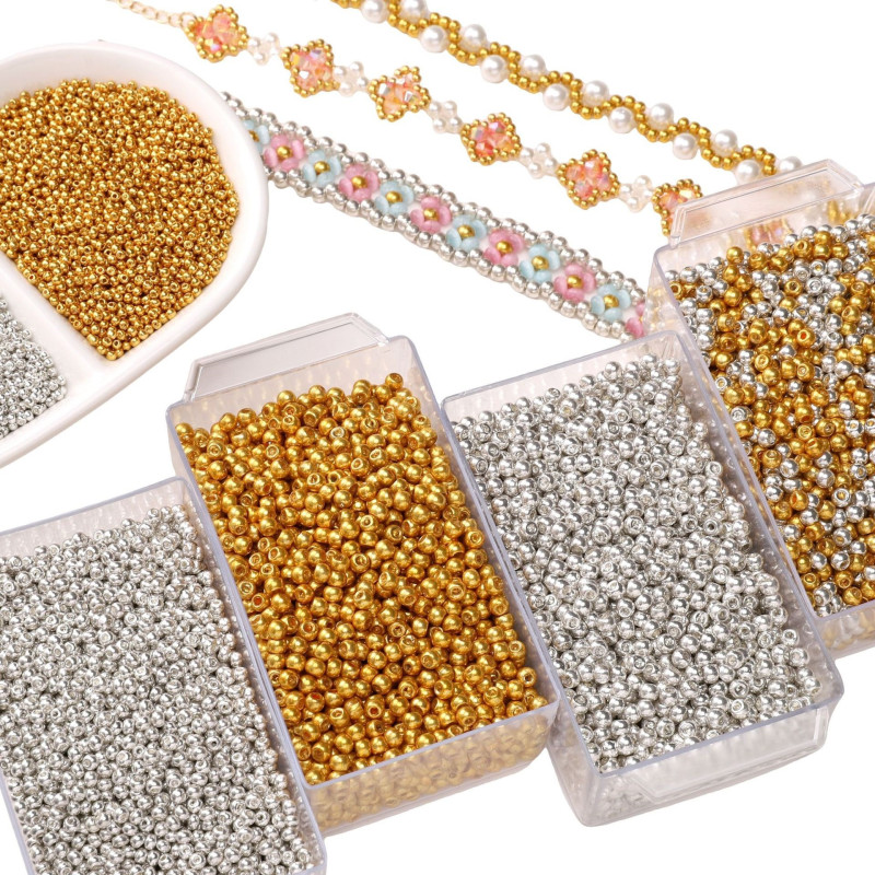 1.5-4mm High Quality Color-preserving Glass Rice Beads Diy Handmade Beading Accessories