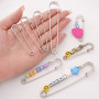 Thickened Iron Electroplated Large Pin Diy Hand-knitted Sweater and Mark Anti-disassembly