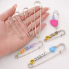 Thickened Iron Electroplated Large Pin Diy Hand-knitted Sweater and Mark Anti-disassembly
