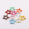 Colorful Paint Hand-painted Polka Dot Five-pointed Star Spring Buckle Diy Bag Keychain