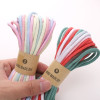 4mm Cotton Thread Segment Dyed Gradient Color Braided Rope, Handmade Diy Jewelry