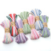4mm Cotton Thread Segment Dyed Gradient Color Braided Rope, Handmade Diy Jewelry