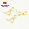 14k Gold Pendant Buckle Diy Jadeite Crystal Melon Seed Jade Clip Needle
