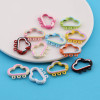 Candy-colored Cloud Paint Spring Buckle Colorful Open Ring Diy Keychain Book Card