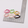 Candy-colored Cloud Paint Spring Buckle Colorful Open Ring Diy Keychain Book Card