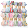 10 Meters of Cotton Thread Dyed with Gradient Colors Braided Rope Hand String Beaded