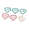 Simple English Letters Love Heart-shaped Alloy Hanging Pendant Diy Handmade Necklace