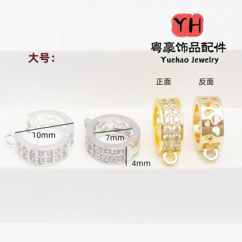 18k Gold-filled Color-protected Zirconium Pearl Necklace Universal Buckle Handmade Diy