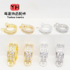 18k Gold-filled Color-protected Zirconium Pearl Necklace Universal Buckle Handmade Diy