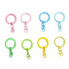 Rich and Diverse Colors Spring Ring Painted Four-section Chain Zinc Alloy Keychain Diy