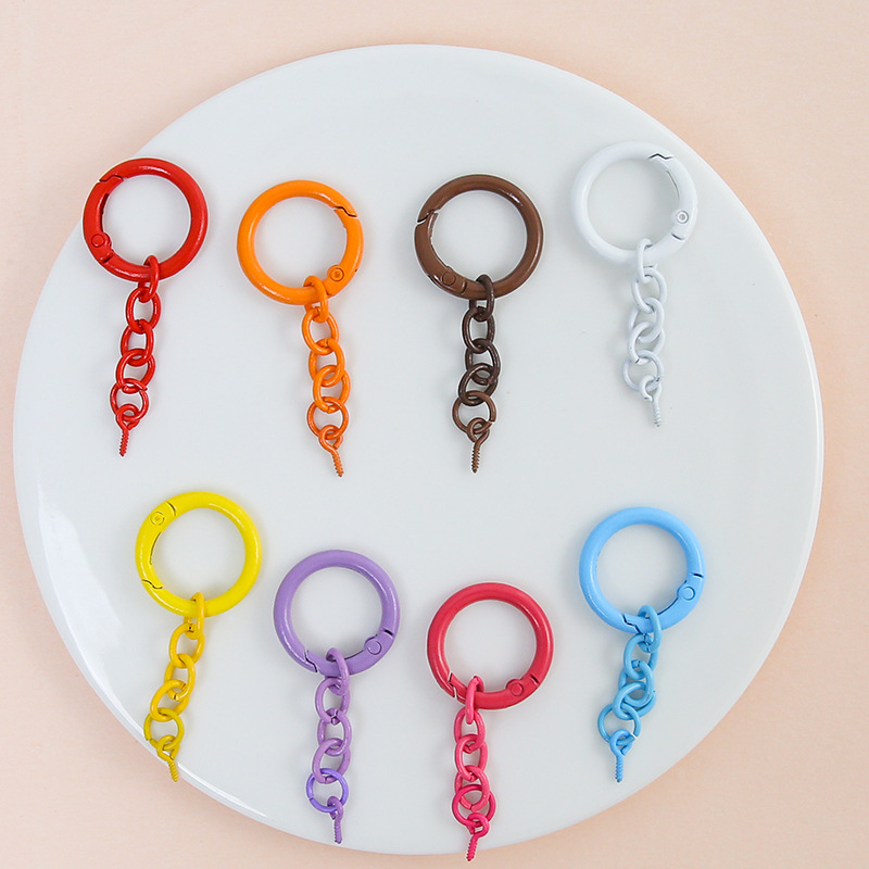 Simple and Versatile Metal Spring Buckle Four-section Chain Claw Nail Diy Handmade