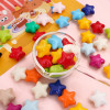 Colorful Acrylic Chubby Shiny Five-pointed Star Beads Bead Bracelets Handmade Diy Beaded