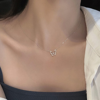 Super Fairy Bow Neck Necklace Light Luxury Fashion Clavicle Chain Women Ins Niche Design