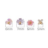 5-7mm Resin Imitation Pearl Mini Lily of the Valley Flower Pendant Handmade Diy Bracelet