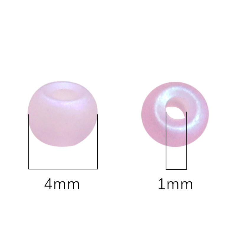 4mm Domestic Glass Frosted Aurora Rice Beads Loose Handmade Diy Bracelet Necklace Jewelry