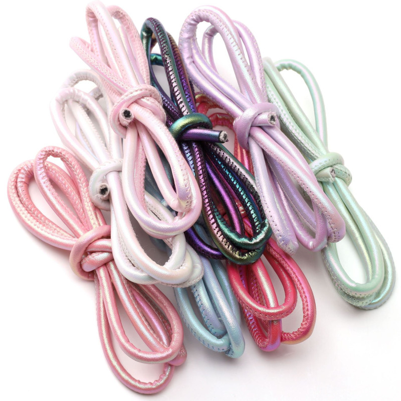 6mmpu Two-color Single-color Leather Rope Imitation Bracelet Handmade Diy Woven Jewelry