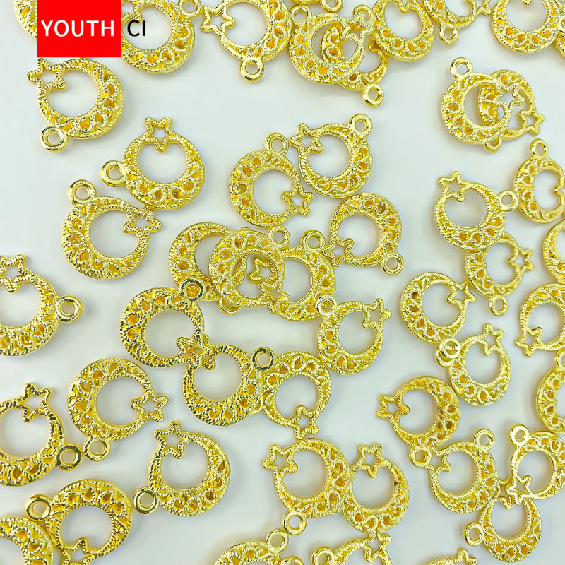 Alloy Pendant Handmade Beading Material Bracelet Necklace Diy Jewelry Accessories Love
