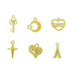 Alloy Pendant Handmade Beading Material Bracelet Necklace Diy Jewelry Accessories Love