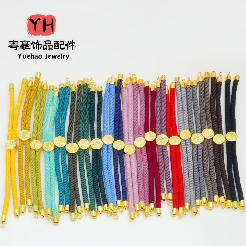 Adjustable Milan Line Hand Rope 18k Gold-covered and Color-protected 3mm Animal Year Red