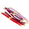 Adjustable Milan Line Hand Rope 18k Gold-covered and Color-protected 3mm Animal Year Red