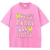 Cotton T, Bedontstreettshirtbreathable-happy'tshirtfemaleworry