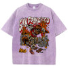 European Code American Washed Retro and Worn Out T-shirt for Men W