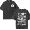 Cotton T-European ArcticAlbumTeesCottonDoodleListWashedMonkPrintRetro