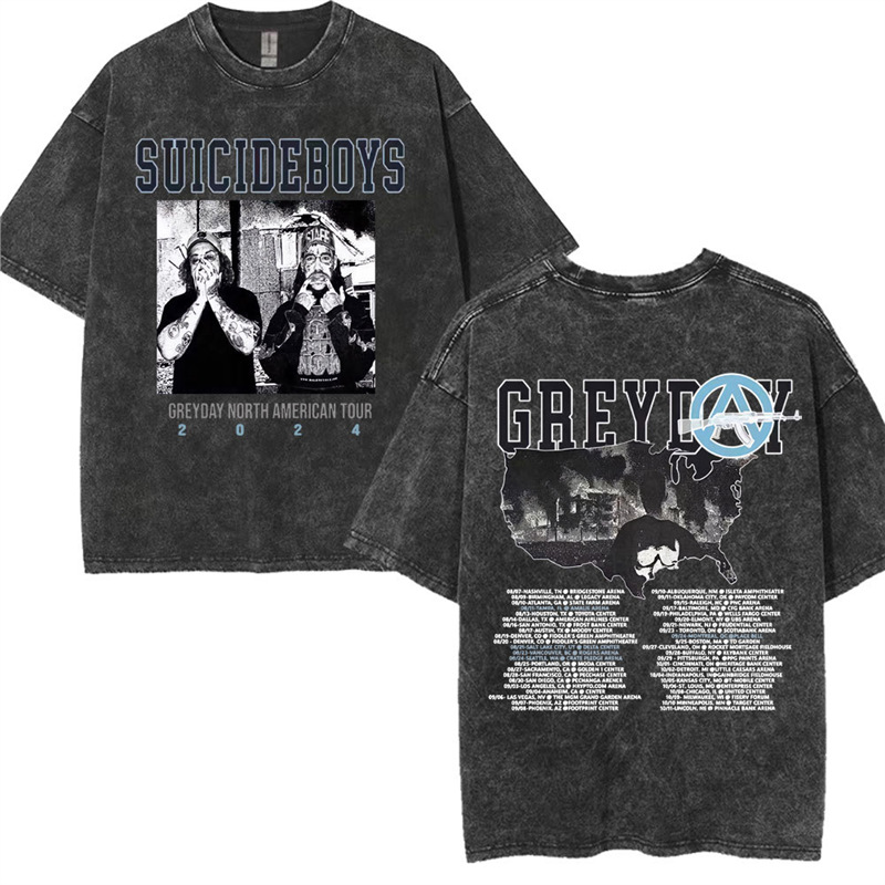 Cotton T Vintage Washed Suicideboys G59 T Shirt I Want to Die