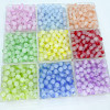 Two-color 8mm Imitation Chalcedony Round Beads Crystal Glass Bracelet Diy Jewelry Loose